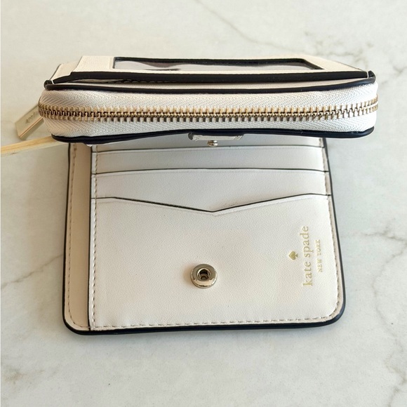 SOLD ELSEWHERE Kate Spade Staci Small Zip Around Bifold Wallet - Parchment - Picture 2 of 7